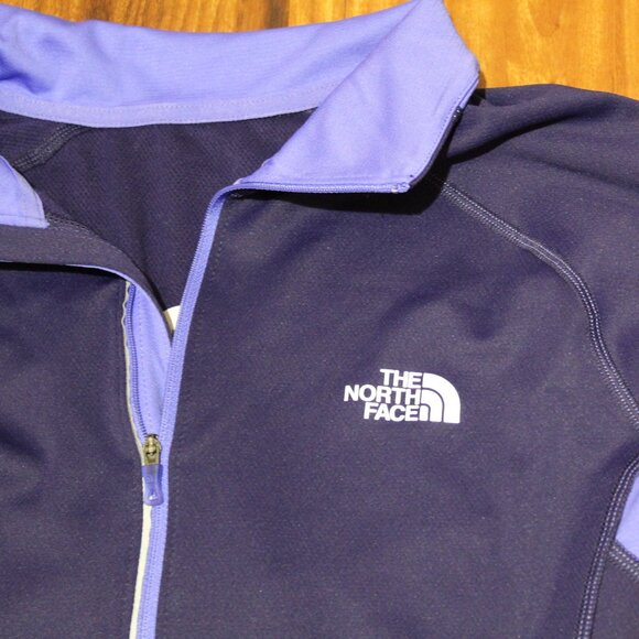The North Face Women's Half-Zip Pullover FlashDry Jacket long sleeve Purple M - Picture 4 of 16
